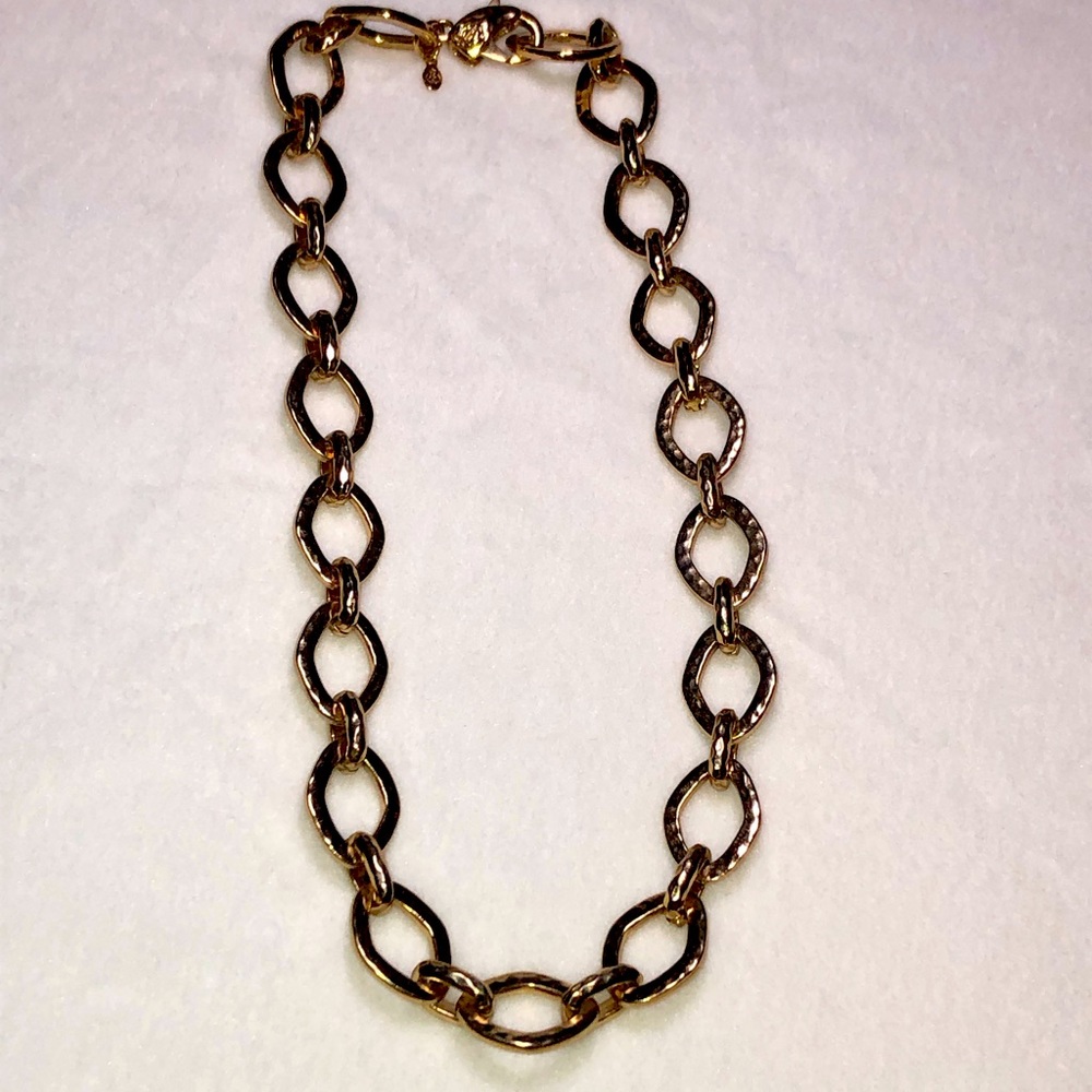 Chunky chain link choker necklace
